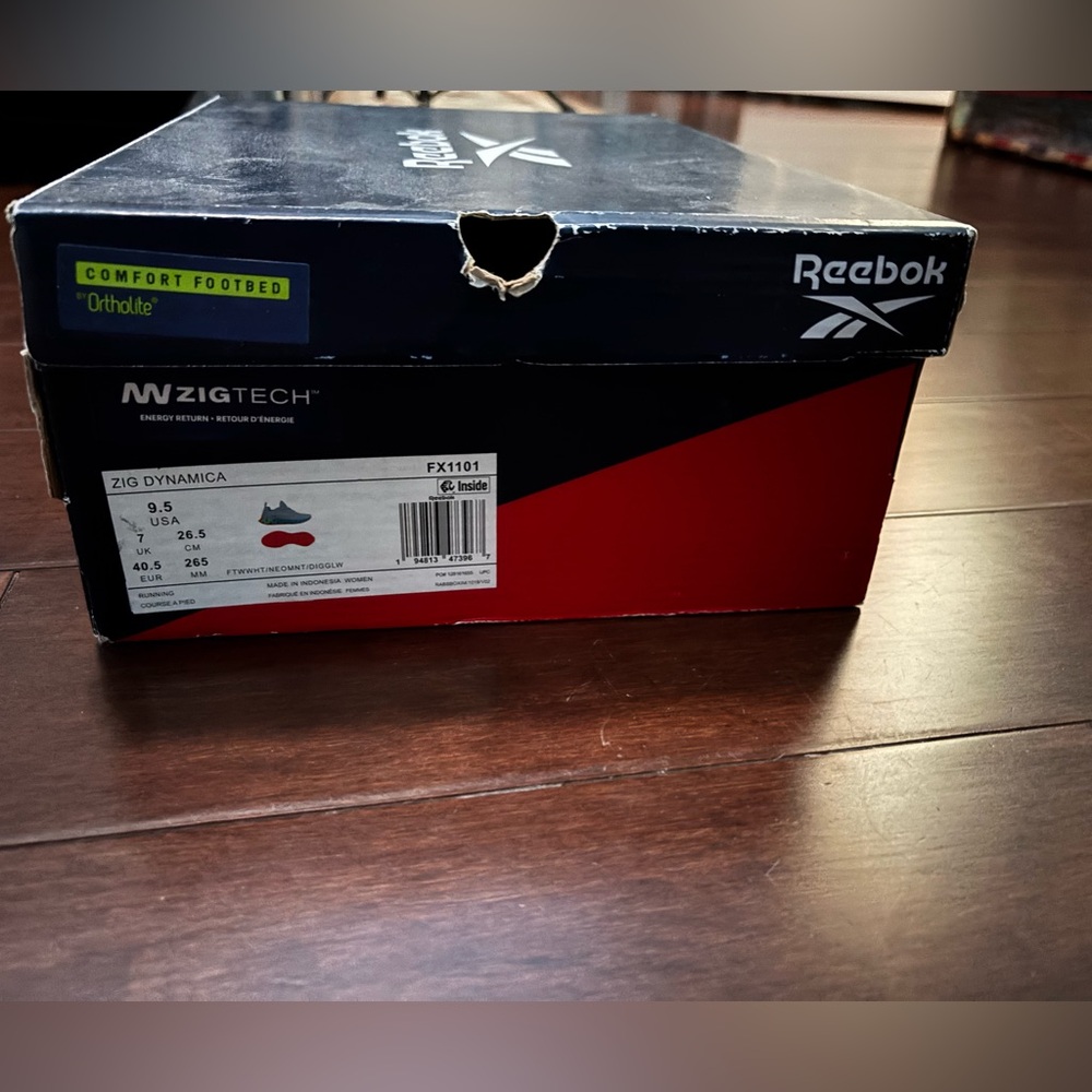 Reebok ZigTech White Sneakers in size 9.5 - Picture 2 of 8